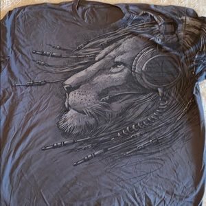 Men’s Tee Shirt - AUX King - XL - Gray